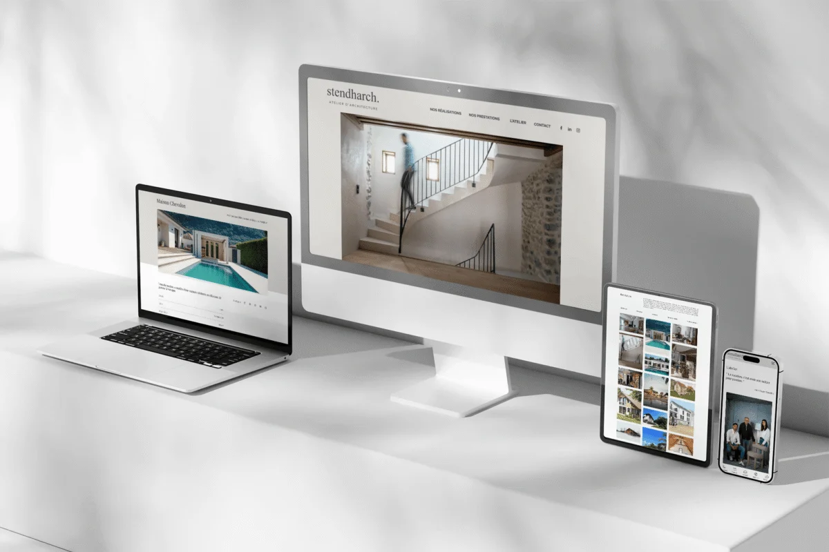 Creation Site Internet STENDHARCH Architecte Grenoble