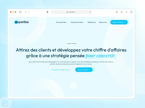 Nouveau Site Internet Expertize