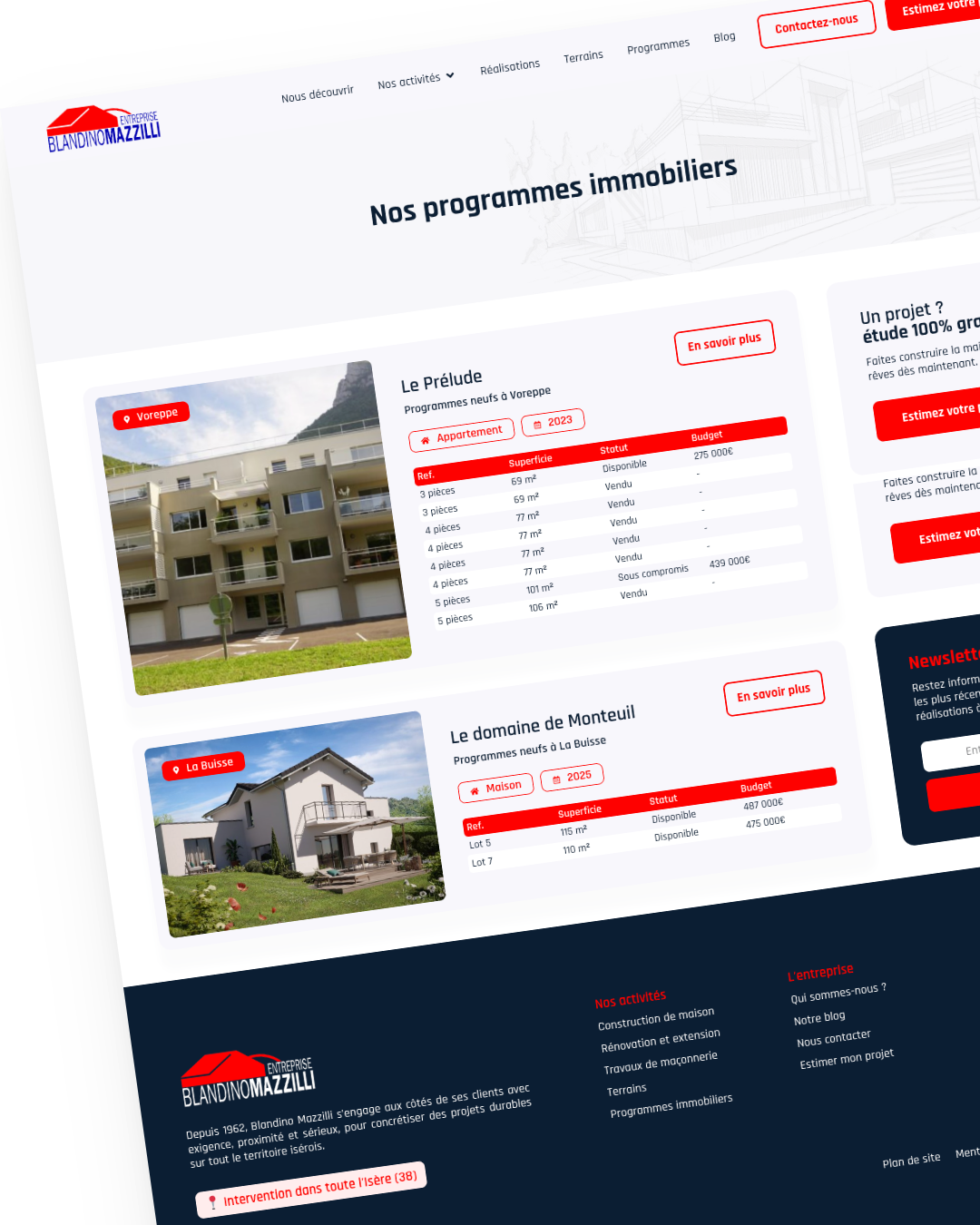 Site Internet Blandino Mazzilli 1